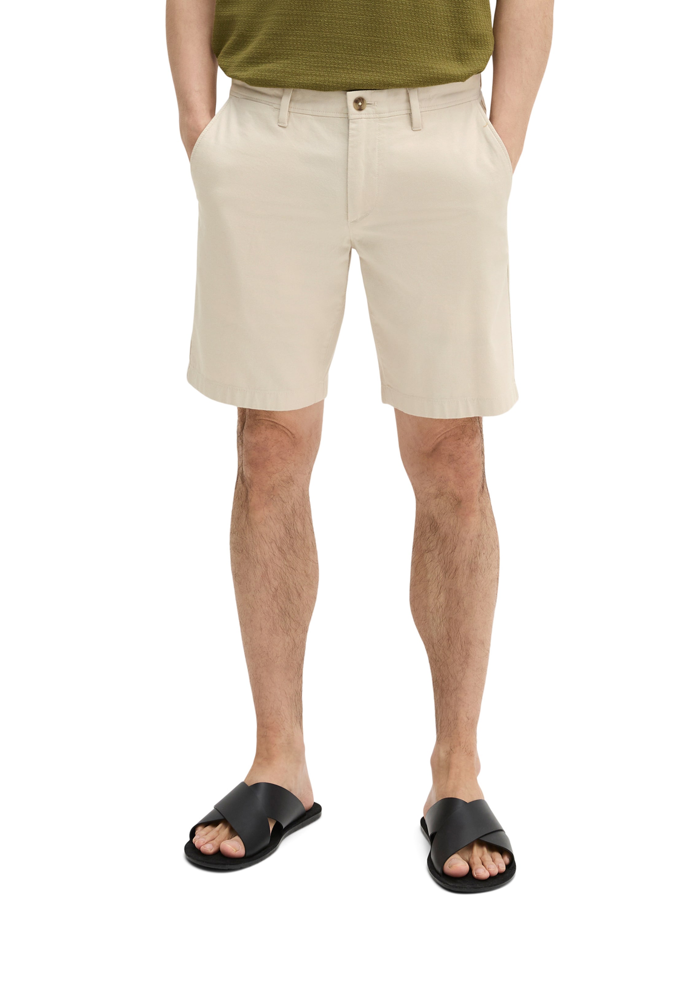 Marc O'Polo Slimfit Broek 'Salo' in Beige