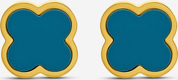 Pure Schmuck Earrings 'Clover Ice' in Gold: front