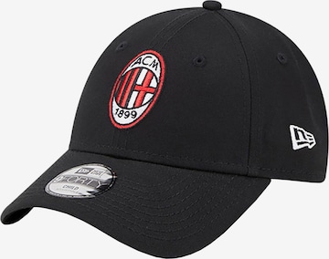NEW ERA Hoed 'New Era 9FORTY Kids Core AC Milan Cap' in Zwart: voorkant