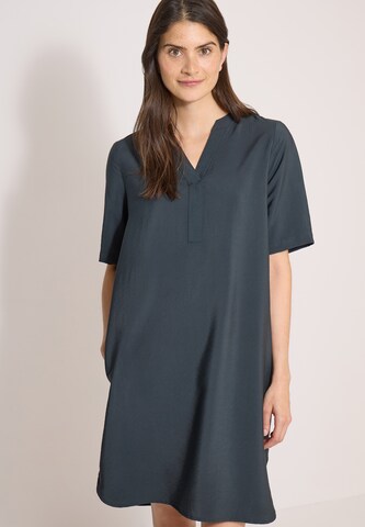 CECIL Knielanges Kleid mit Split Neck in Grün: Vorderseite