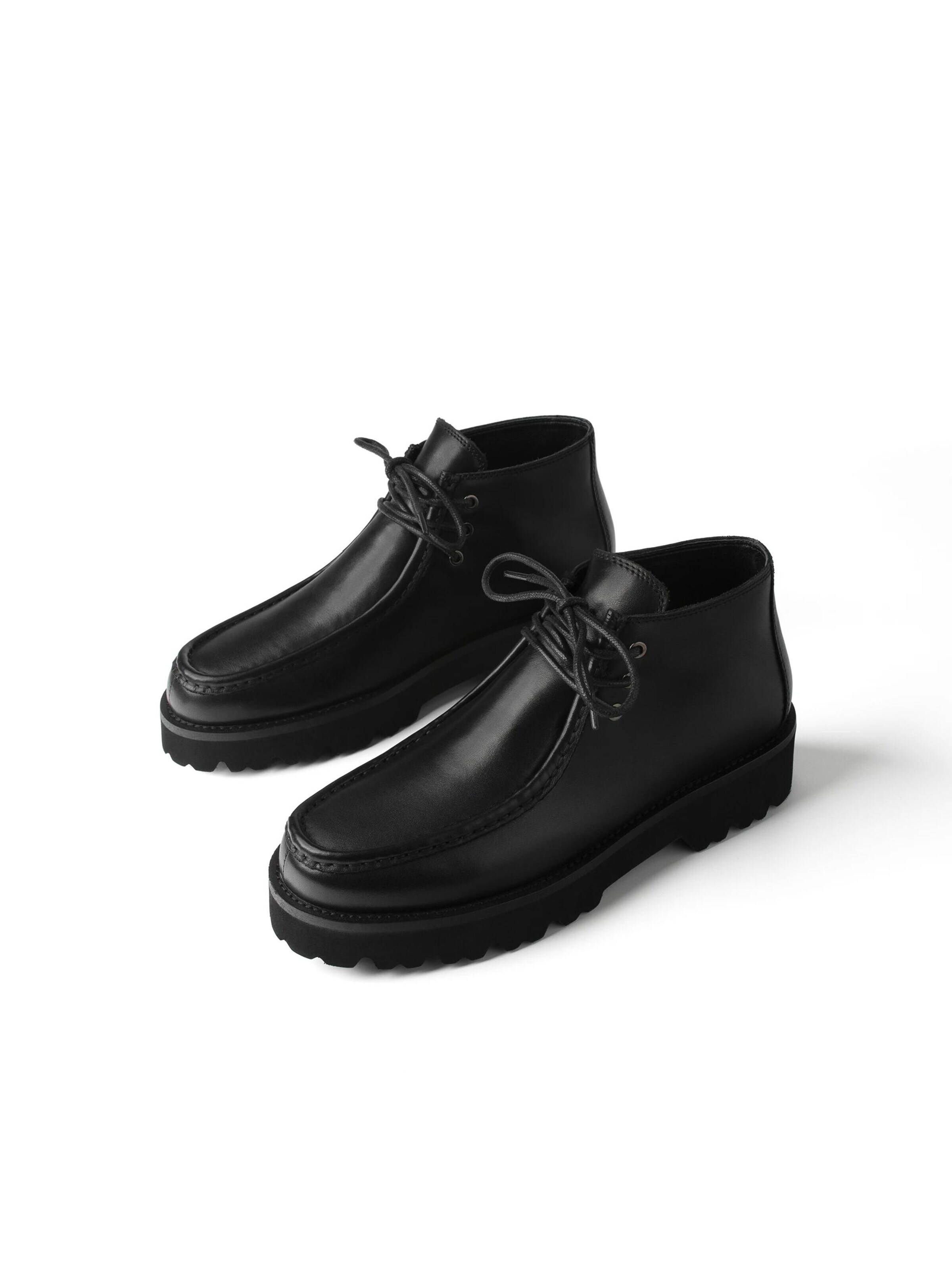 Cizme glezne 'FROSTY MORNING WALK' de la L37 HANDMADE SHOES pe negru