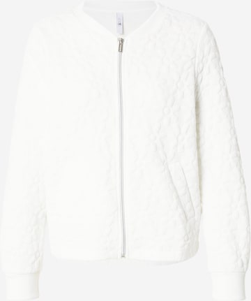 Hailys - Sudadera con cremallera 'Ke44ndra' en blanco: frente