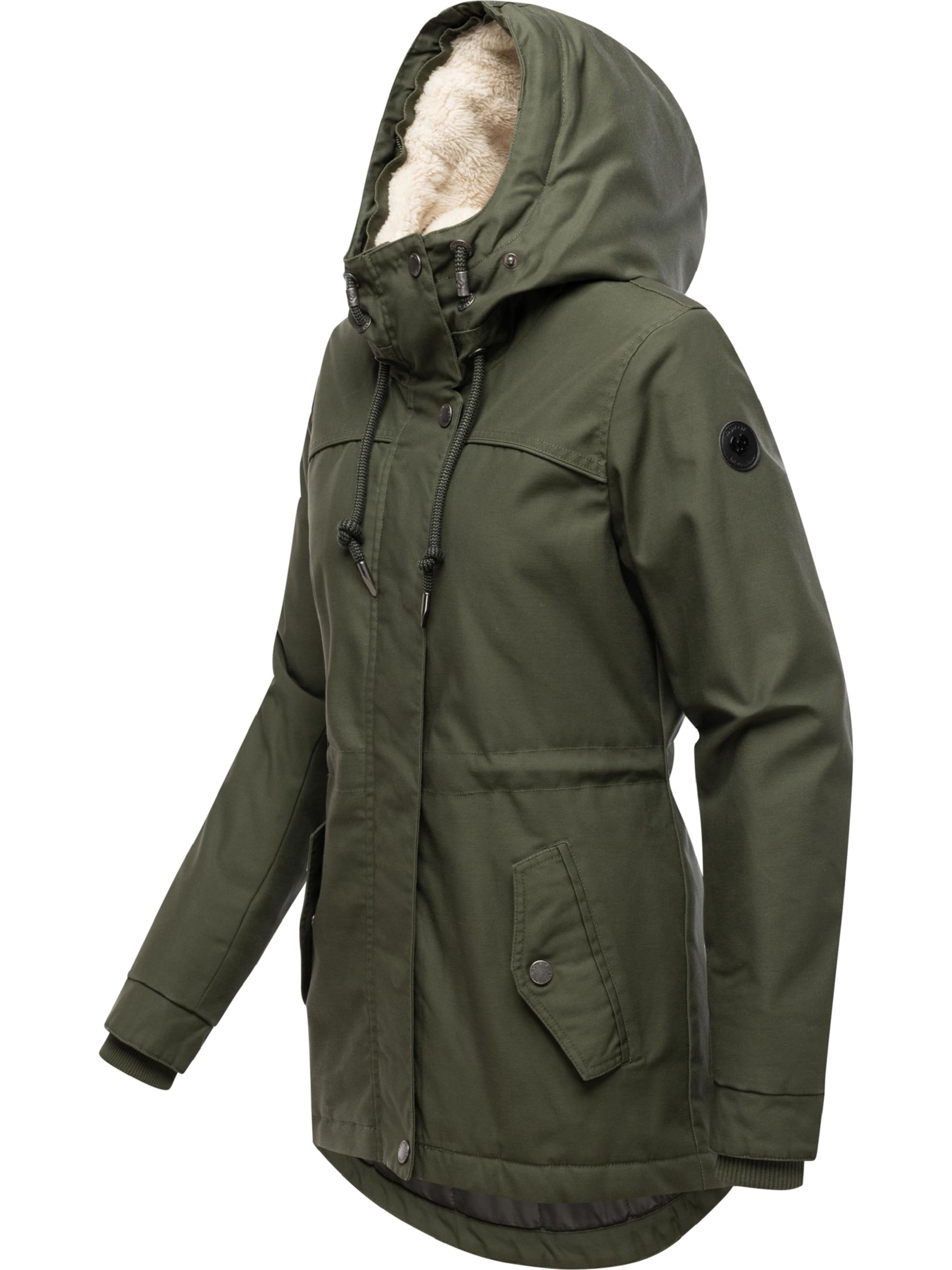 Ragwear Winterparka 'Tawny Short' in Groen