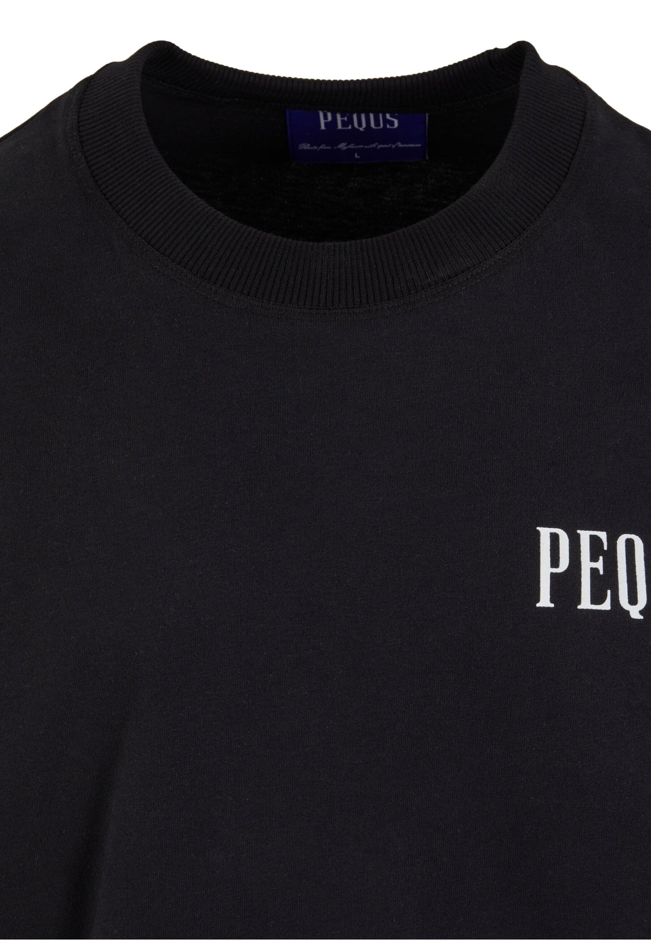 Pequs Tričko 'Rhinestone Art Gallery' - Čierna