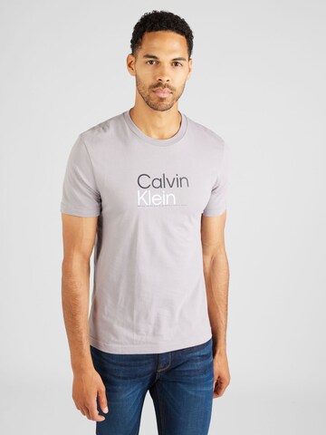 pilka Calvin Klein Marškinėliai: priekis