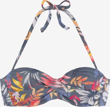 VIVANCE Bandeau Bikinitop in Grau: predná strana