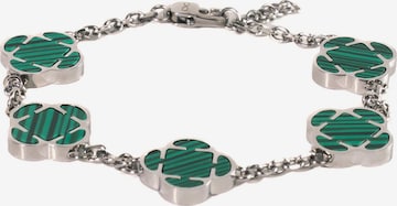 Eternal Armband 'Malachit Clover' in Silber: Vorderseite
