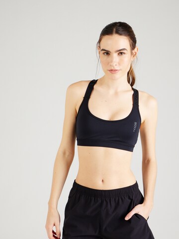 Champion Authentic Athletic Apparel Bralette Sports Bra in Black: front