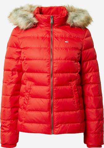 Tommy Jeans Winter Jacket 'Essential' in Red: front