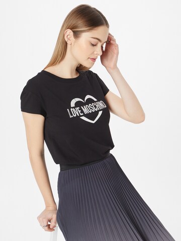 T-shirt 'MAGLIETTA' Love Moschino en noir : devant