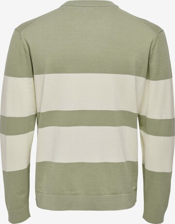 Pullover 'Coby' di Only & Sons in verde