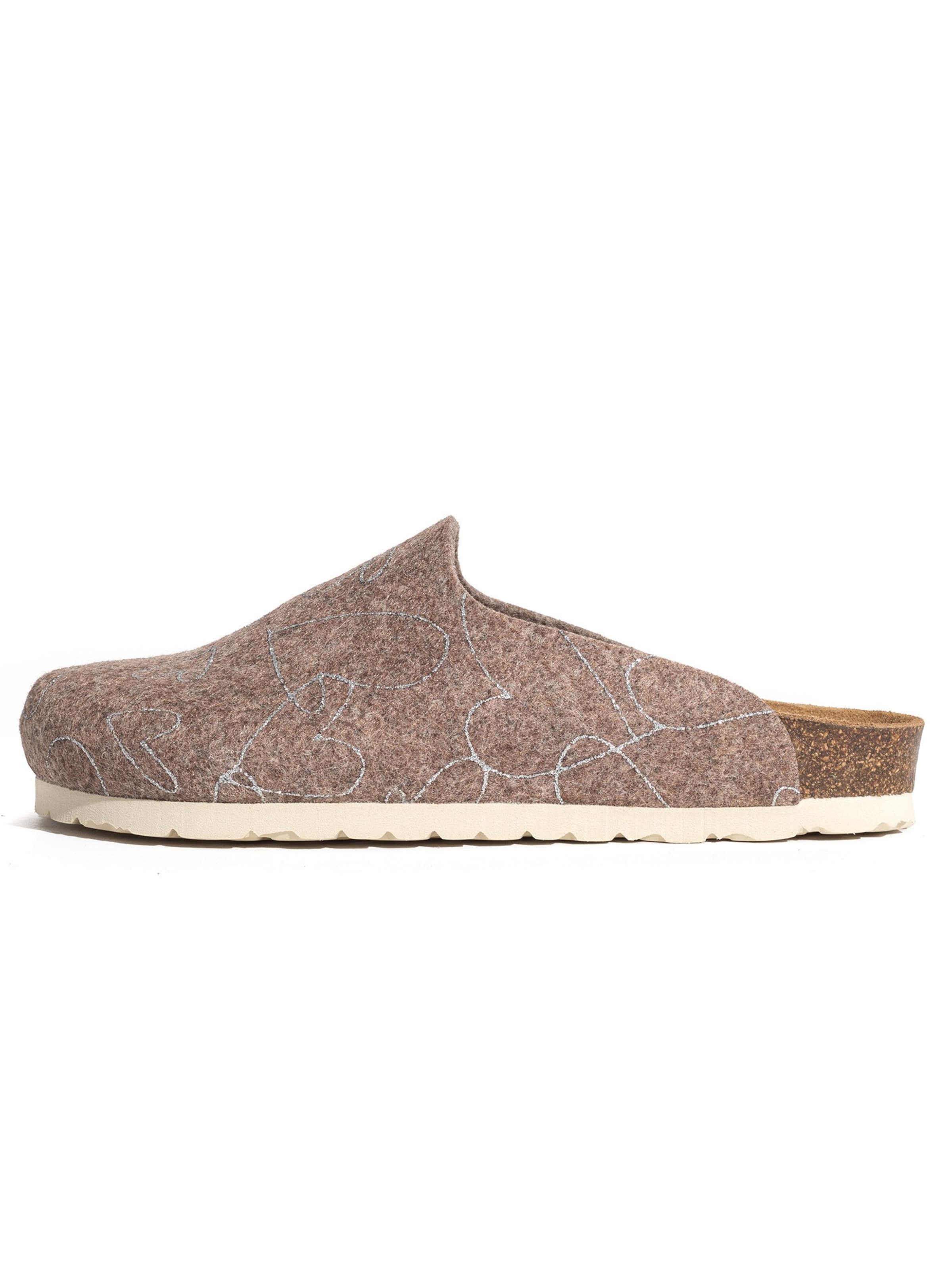 Bayton - Zuecos 'MALO' en beige: frente