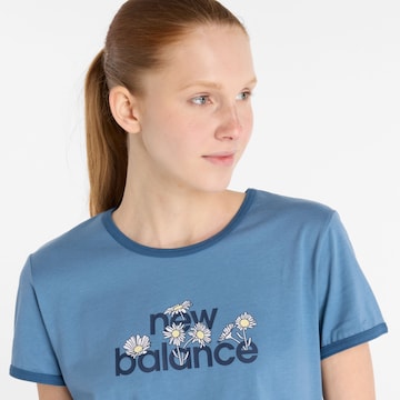 T-shirt 'Flower Ringer' new balance en bleu