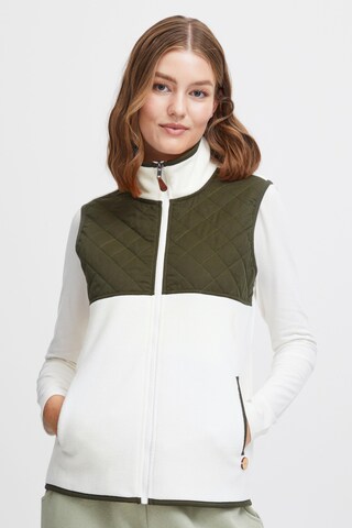 Gilet 'Malina' Oxmo en blanc : devant