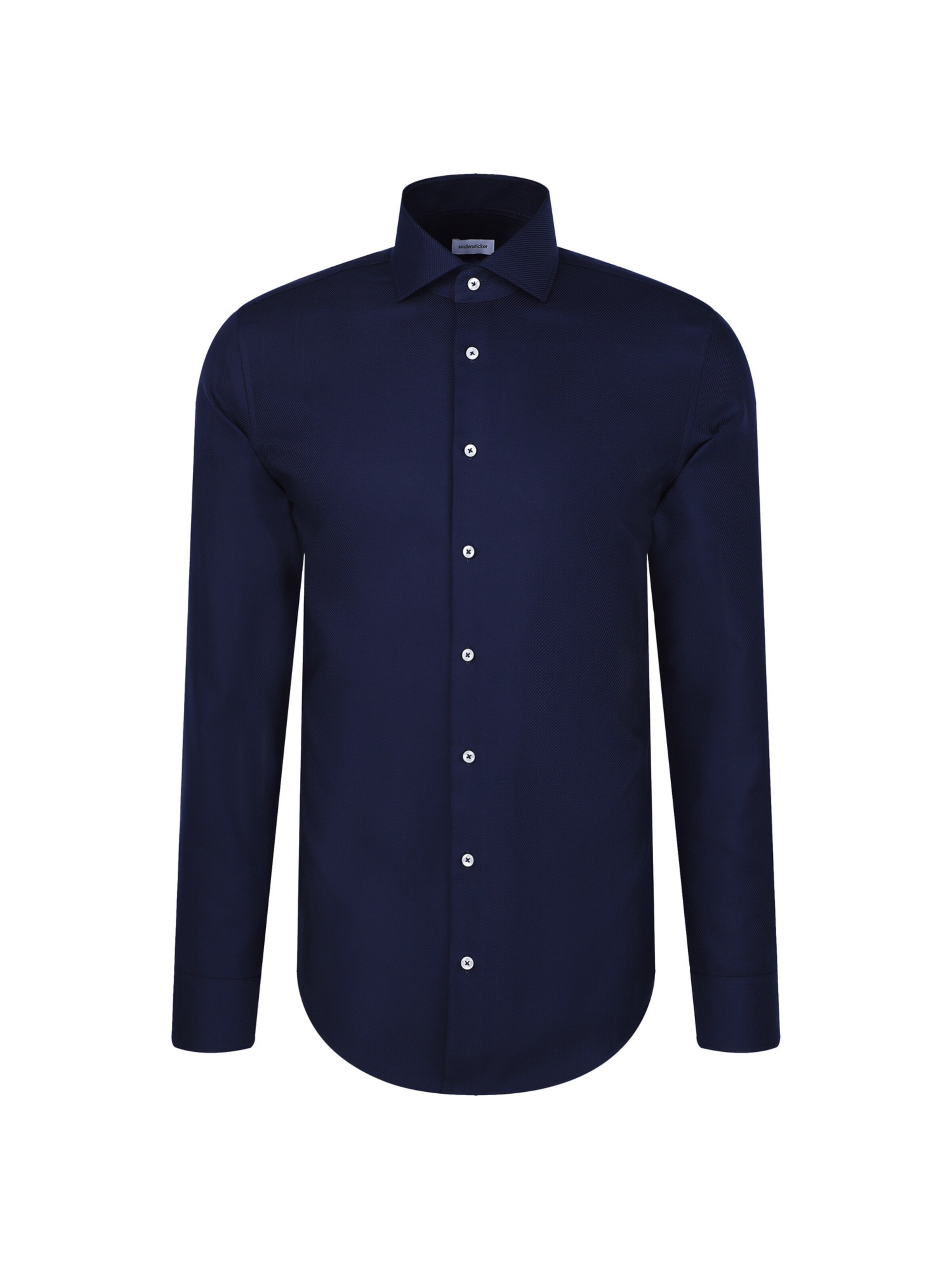 SEIDENSTICKER Zakelijk overhemd 'Schwarze Rose' in Blauw: voorkant