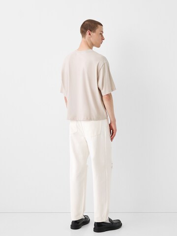 Bershka Loose fit Jeans in Beige
