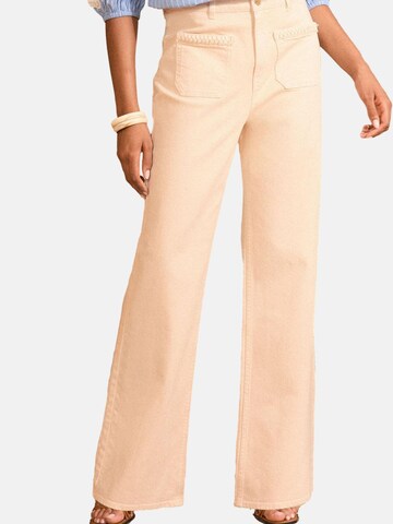 love & roses Wide Leg Jeans in Orange: Vorderseite
