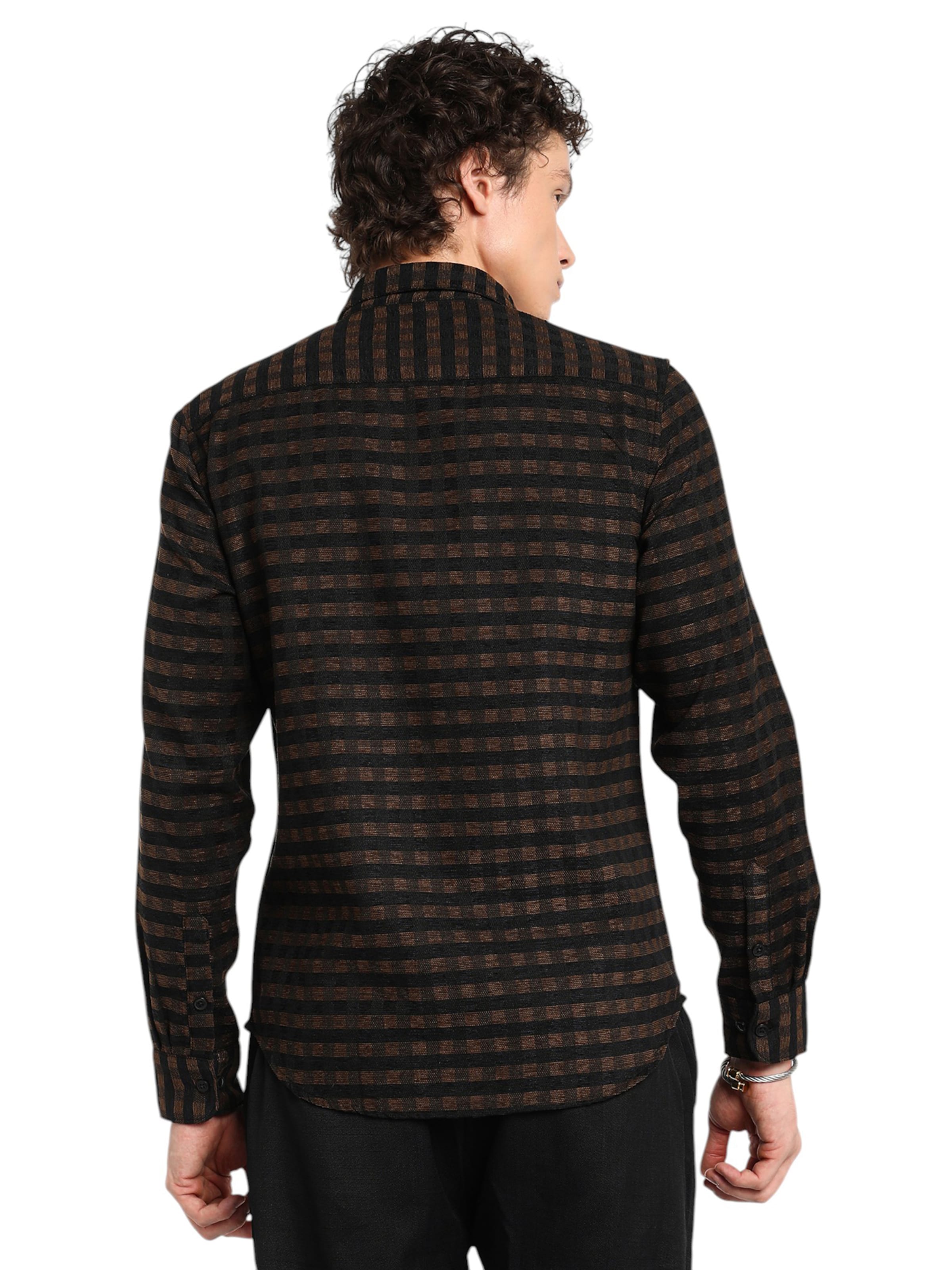 Campus Sutra Regular Fit Skjorte 'Teri' i sort