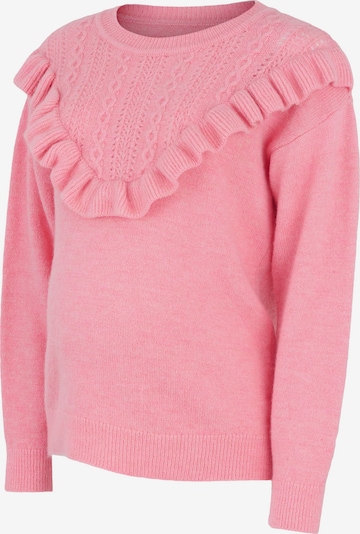 Pullover 'Frill' MAMALICIOUS di colore rosa chiaro, Visualizzazione prodotti