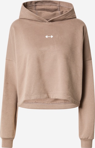 NEBBIA - Sweatshirt de desporto em castanho: frente