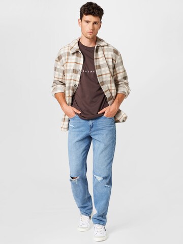 JACK & JONES Regular fit Μπλουζάκι σε καφέ