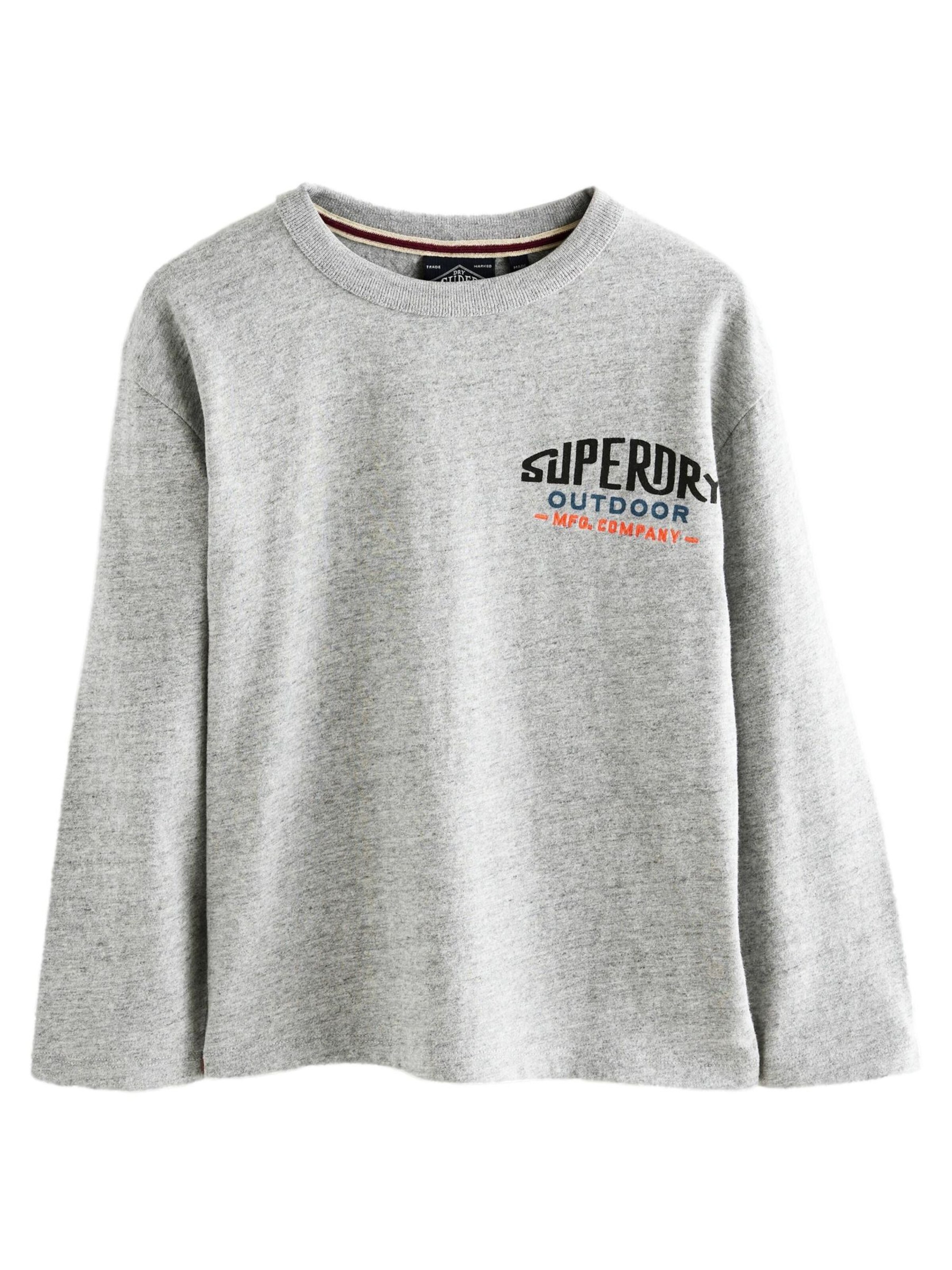 pilka Superdry Marškinėliai: priekis