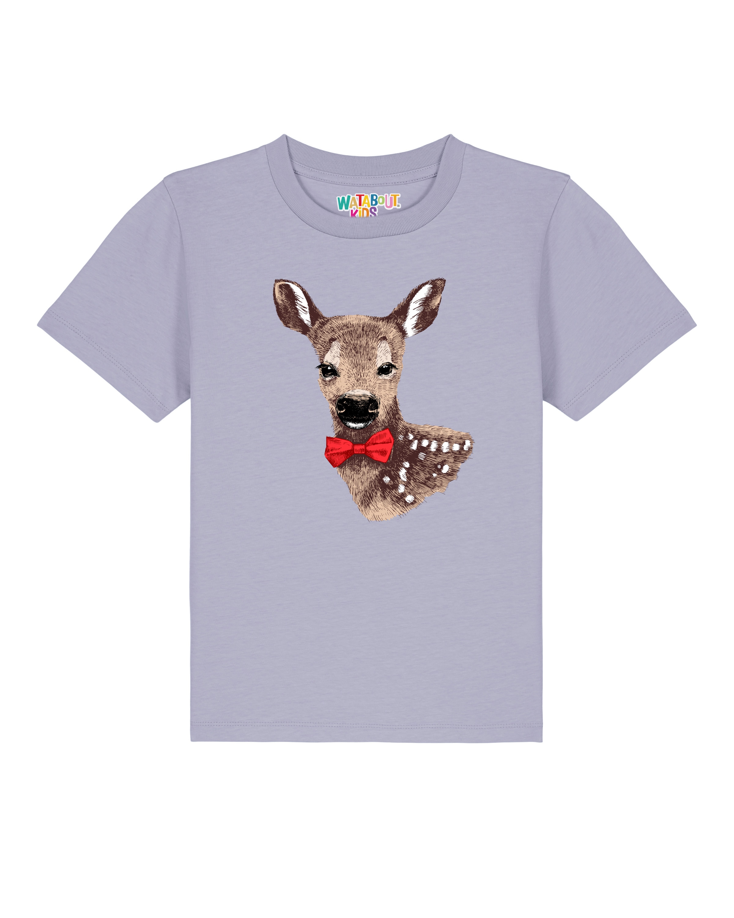 Maglietta 'Rehkitz' di watabout.kids in lilla: frontale