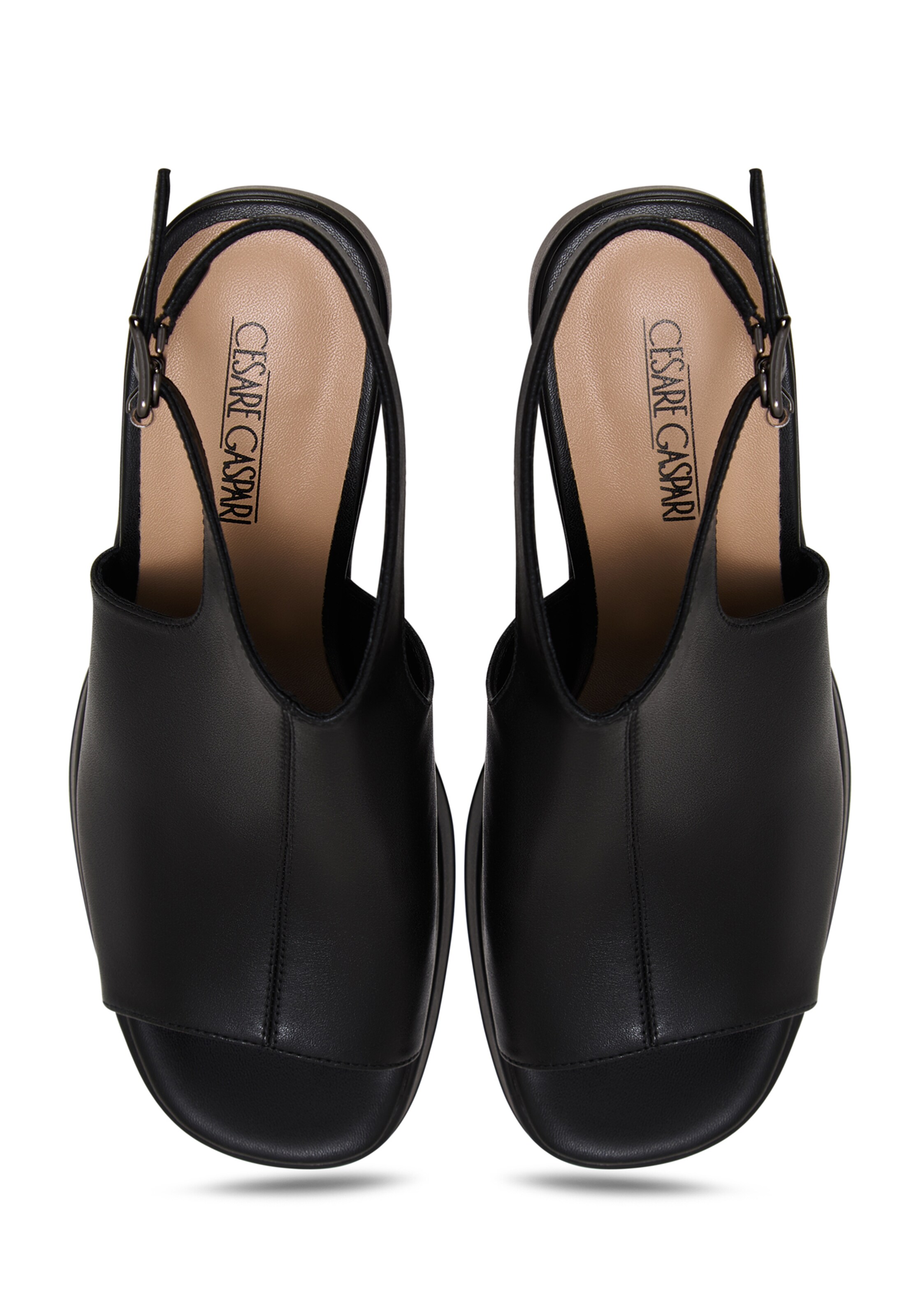 CESARE GASPARI Slingback pumps in Black