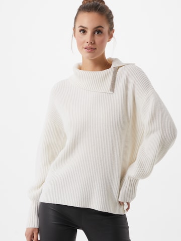 Pull-over s.Oliver BLACK LABEL en blanc : devant