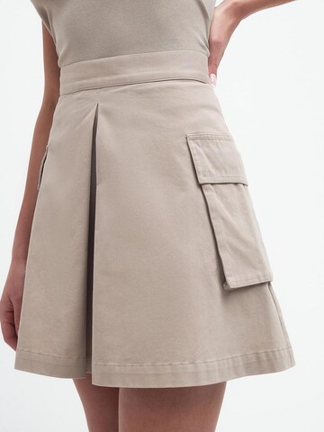Barbour International Skirt 'Kinghorn' in Beige