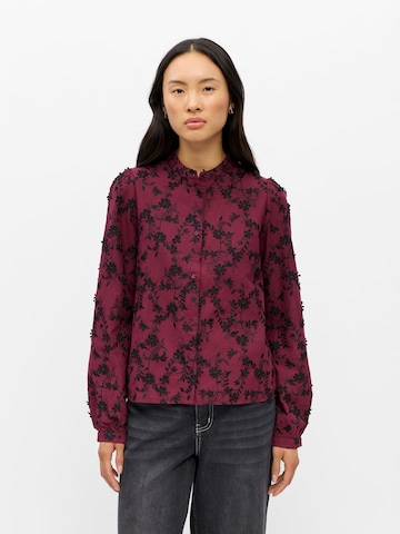 Camicia da donna 'OBJKarli' di OBJECT in rosso: frontale