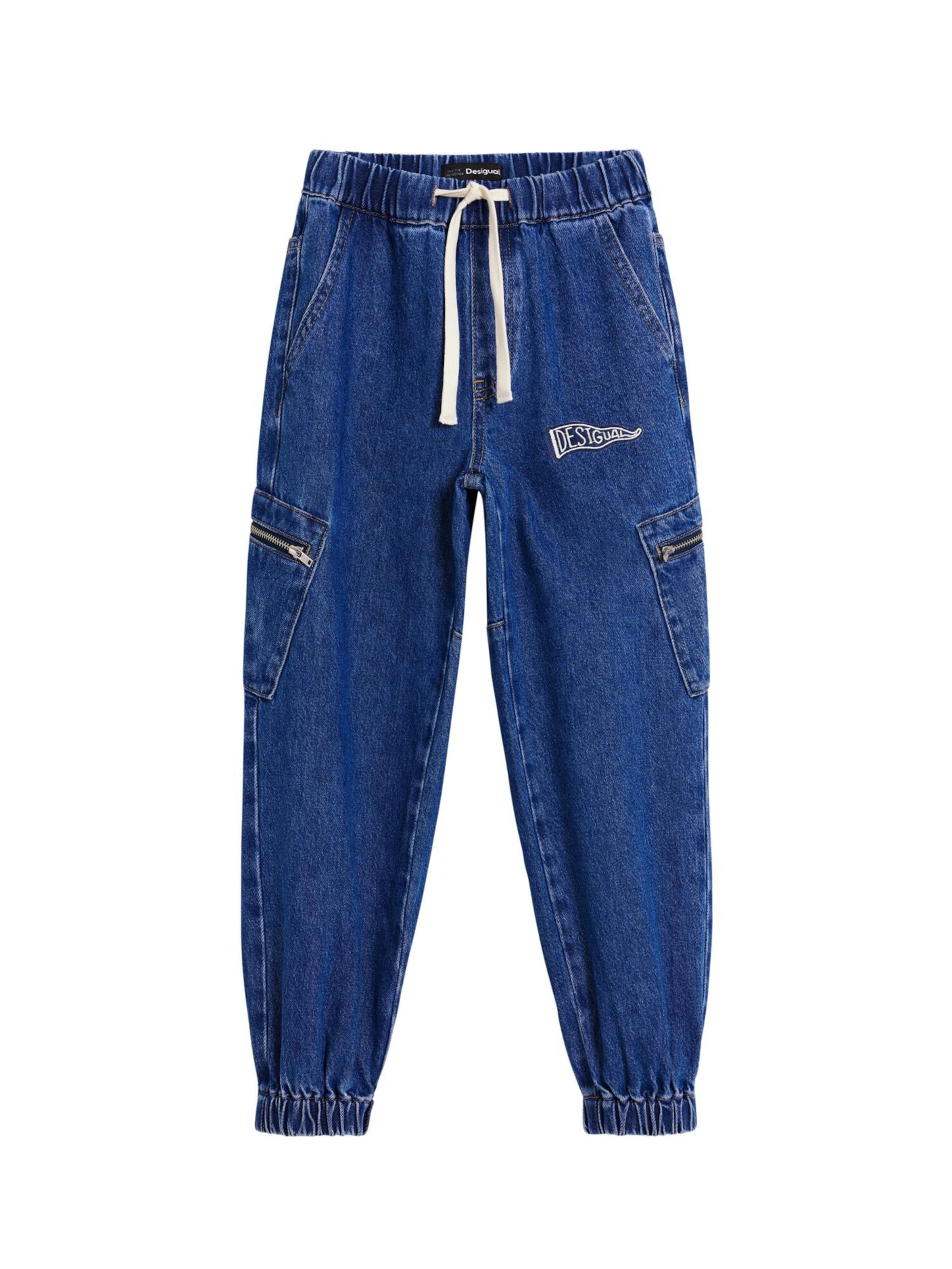 Desigual Tapered Jeans i blå: forside