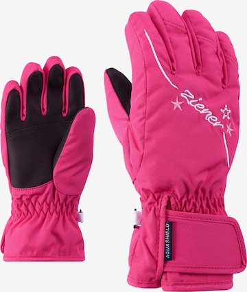 ZIENER Athletic Gloves 'LULA' in Pink: front