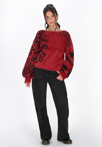 Pull-over myMo ROCKS en rouge