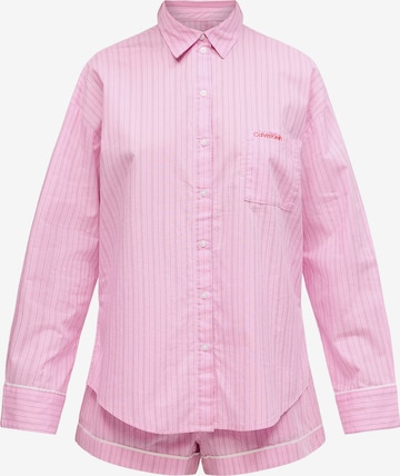 Shorty Calvin Klein en rose : devant