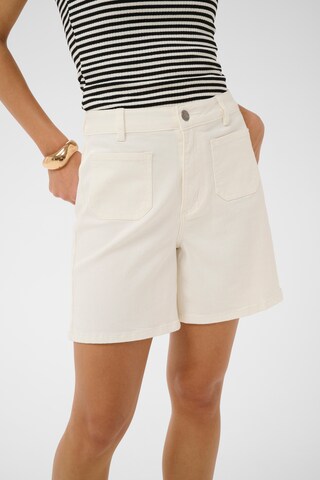 Kaffe Regular Shorts 'Brook' in Weiß