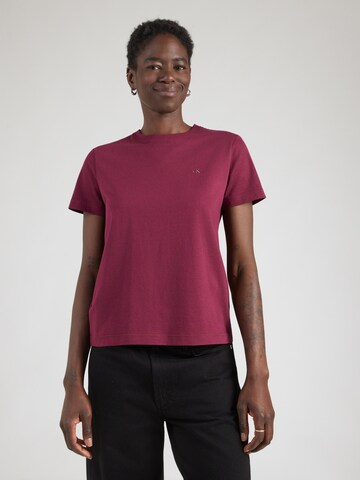 Calvin Klein Jeans - Camisa 'Archive' em roxo: frente