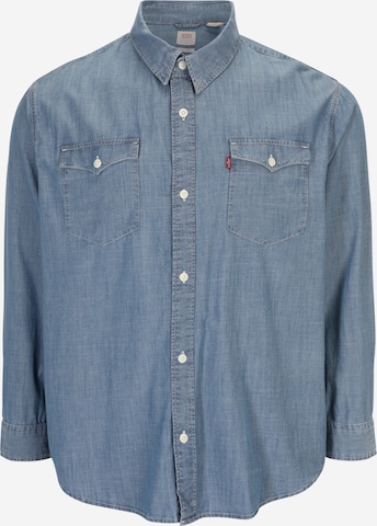 Levi's® Big & Tall Regular fit Button Up Shirt in Blue: front