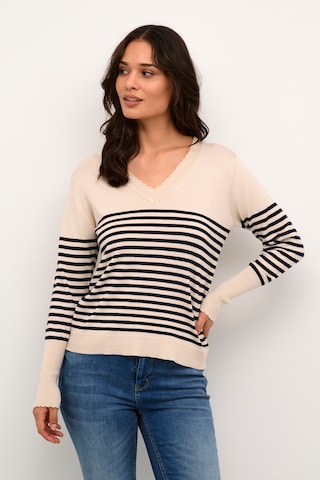 CULTURE Pullover 'Annemarie' i beige: forside