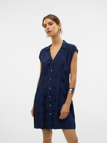 VERO MODA Shirt dress in Blue: front