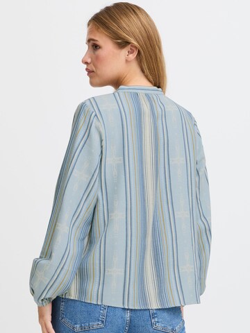 PULZ Jeans Langarmbluse ' PZTIONA Blouse ' in Blau