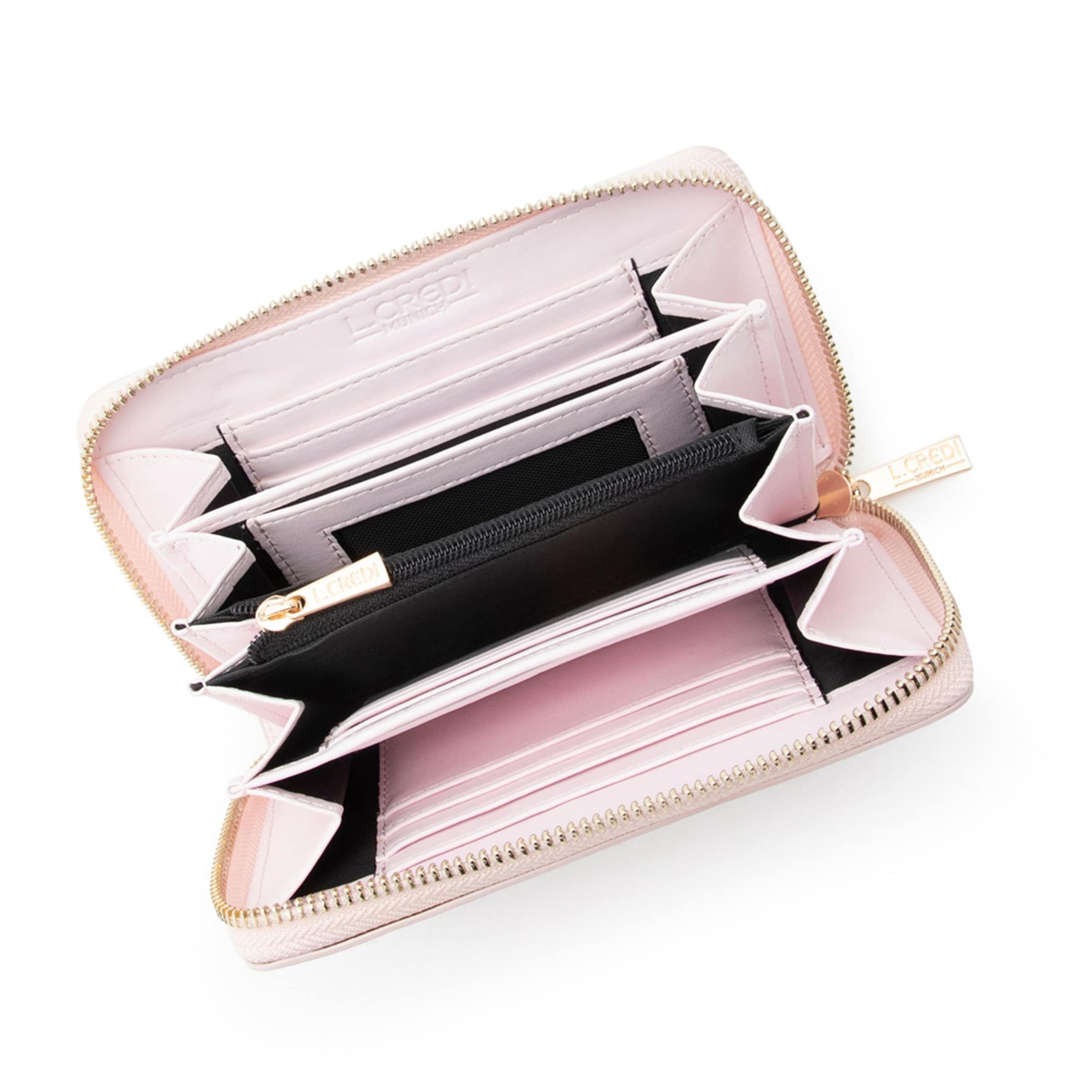 Portamonete 'Perla' di L.CREDI in rosa