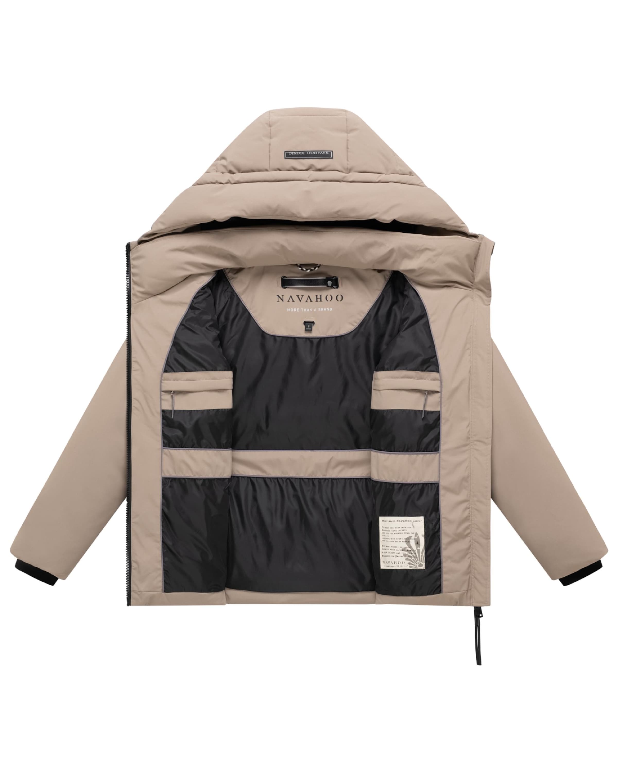 NAVAHOO - Casaco de inverno 'Wattewunder XIV' em bege