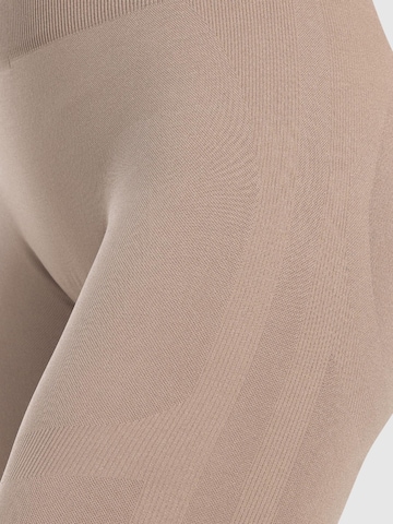 Smilodox Skinny Leggings ' Infinite Batik Scrunch ' in Braun
