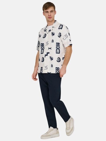 Only & Sons Tapered Pants 'ONSLEO' in Blue