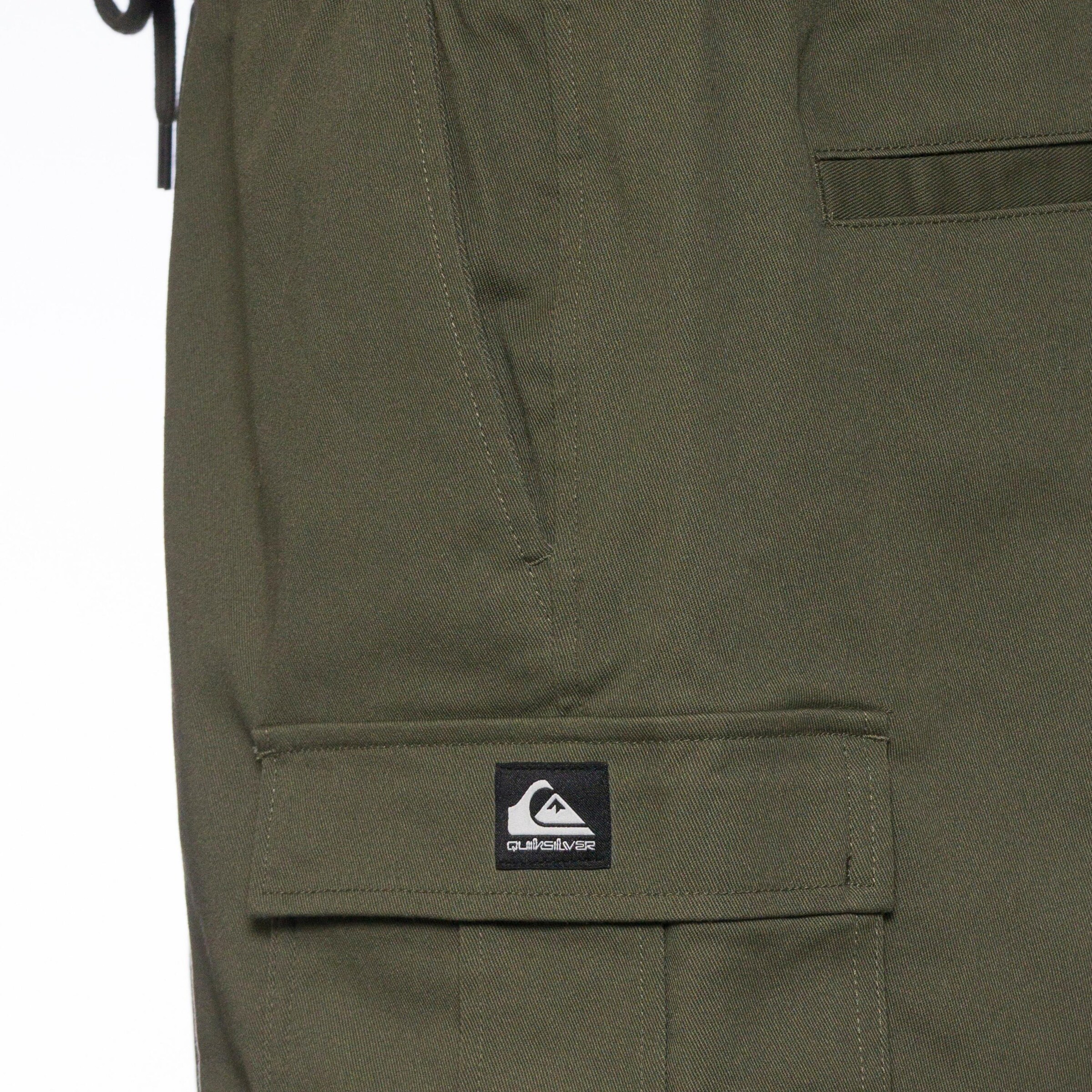 Loosefit Pantalon cargo 'Taxer 19' QUIKSILVER en vert