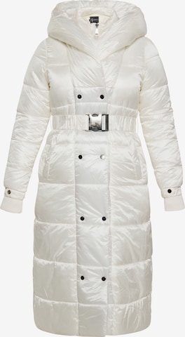 faina Χειμερινό παλτό σε λευκό: μπροστά