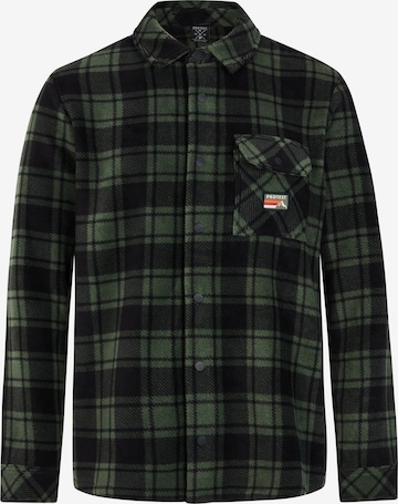 PROTEST Shirt 'PRTOUTWELL' in Groen: voorkant