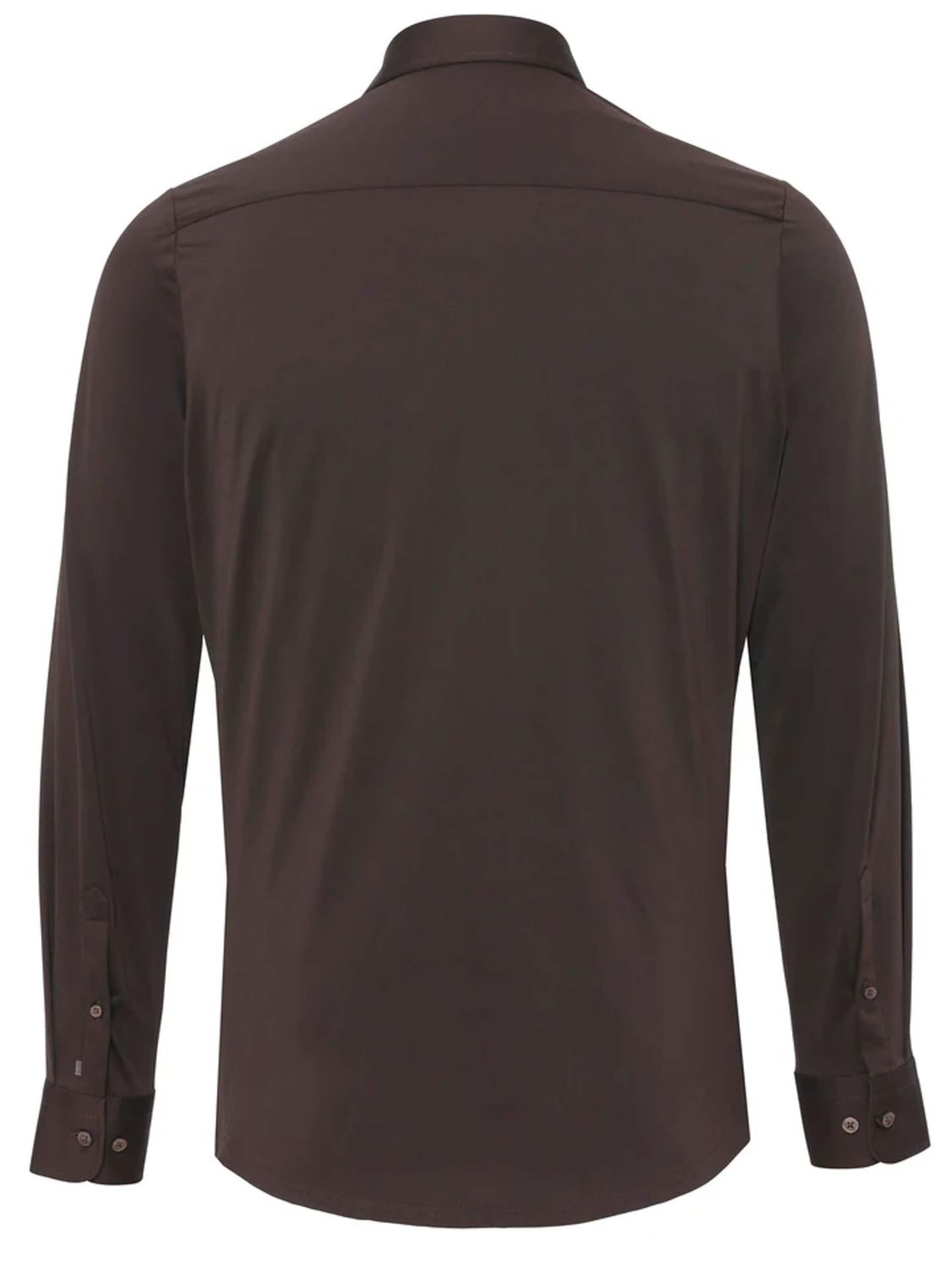 PURE Slim Fit Hemd‌‌‌‌‌‌ in Braun