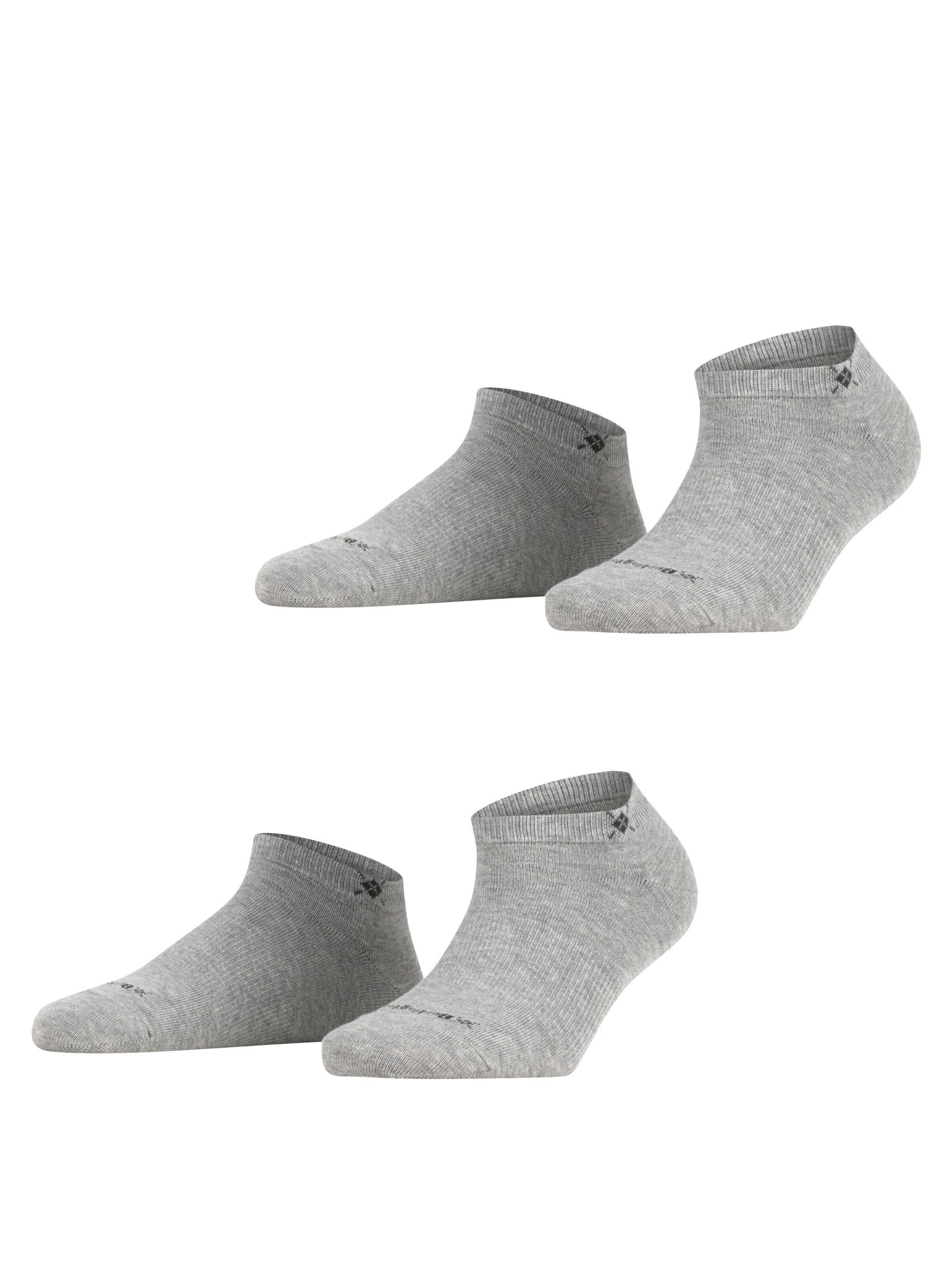 BURLINGTON Ankle Socks 'Everyday 2-Pack' in Grey: front